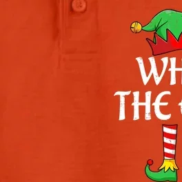 What The Elf Matching Family Christmas Gift Dry Zone Grid Performance Polo