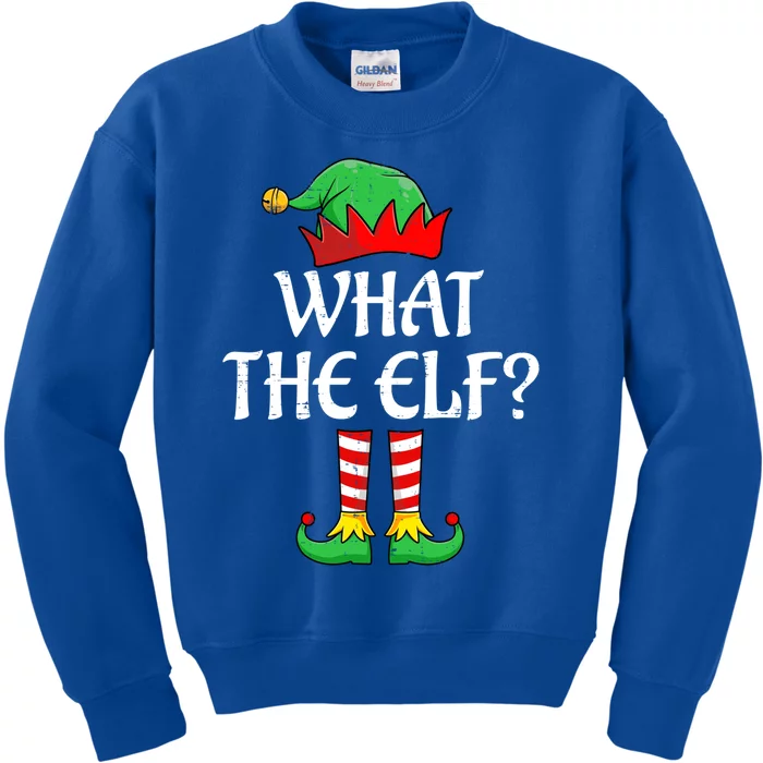 What The Elf Matching Family Christmas Gift Kids Sweatshirt