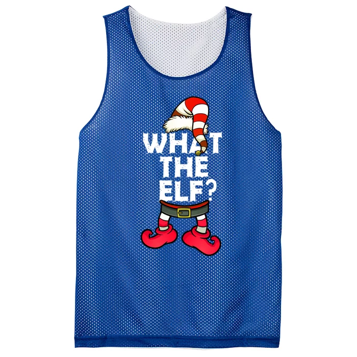 What The Elf Gift Mesh Reversible Basketball Jersey Tank