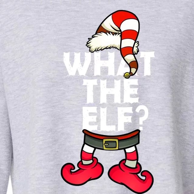 What The Elf Gift Cropped Pullover Crew