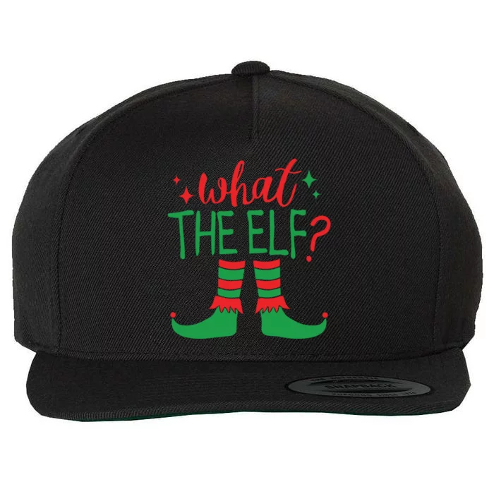 What The Elf Funny Gift Wool Snapback Cap