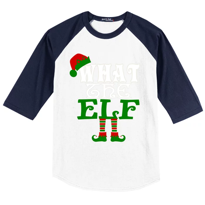 What The Elf Ugly Christmas Funny Gift Baseball Sleeve Shirt