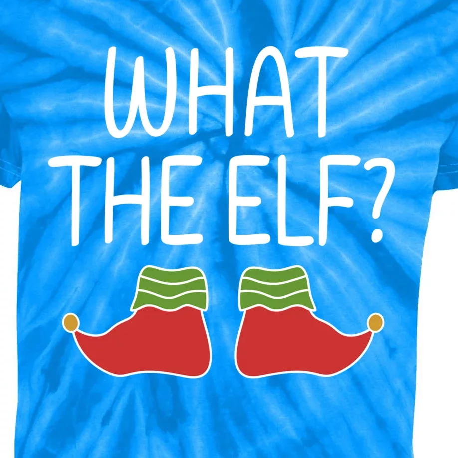 What The Elf Ugly Christmas Funny Gift Kids Tie-Dye T-Shirt