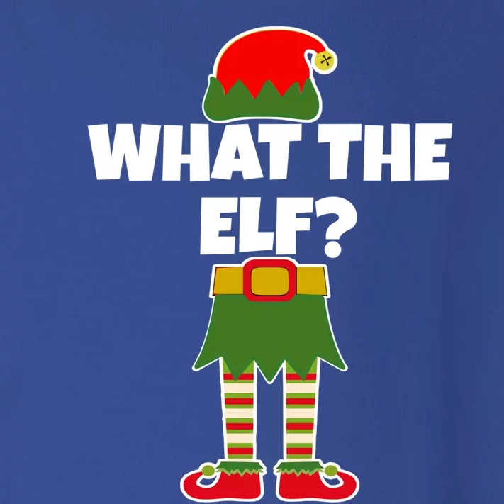 What The Elf? Funny Christmas Elf Holiday Cute Gift Toddler Long Sleeve Shirt