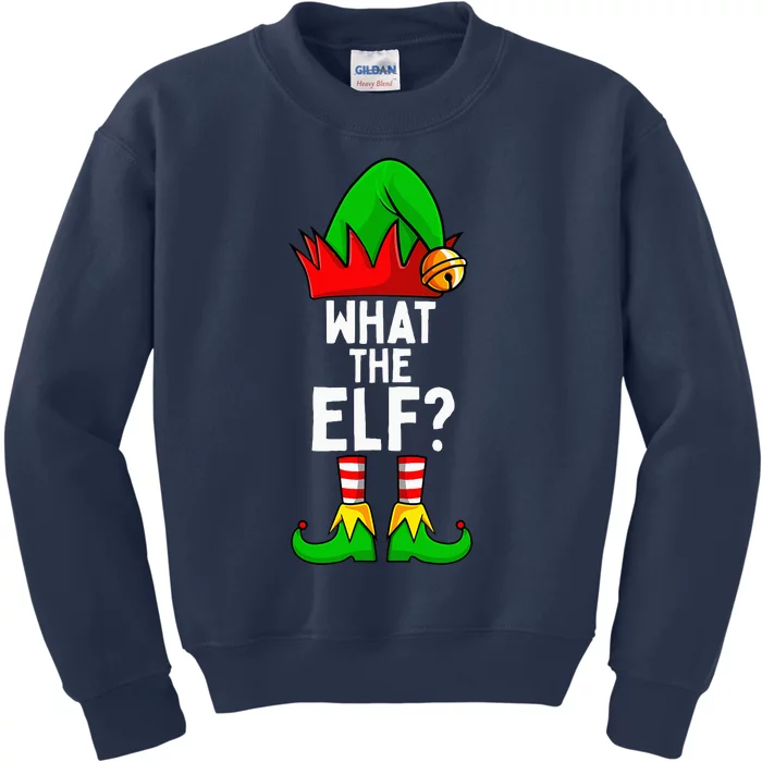 What The Elf Matching Family Christmas Kids Sweatshirt