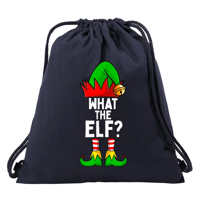 What The Elf Matching Family Christmas Drawstring Bag