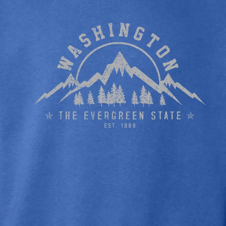 Washington The Evergreen State Nature Mountains Outdoor Toddler Hoodie