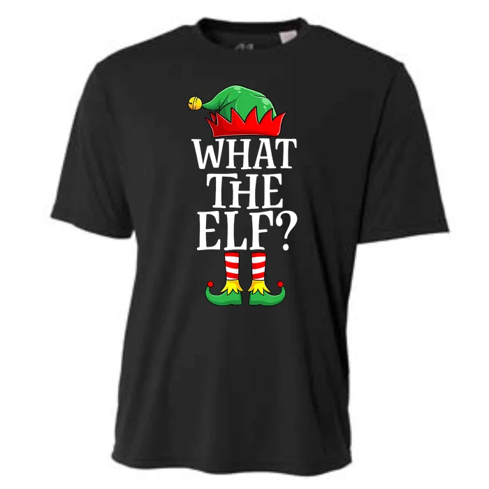 What The Elf Matching Family Group Christmas Party Pajama Cooling Performance Crew T-Shirt