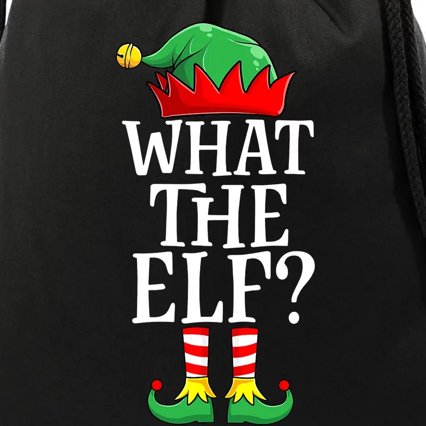 What The Elf Matching Family Group Christmas Party Pajama Drawstring Bag