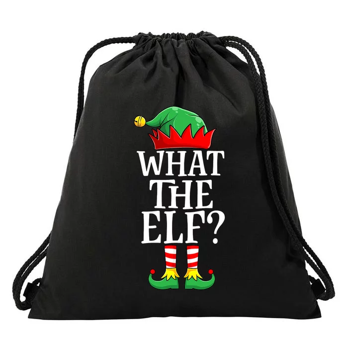 What The Elf Matching Family Group Christmas Party Pajama Drawstring Bag