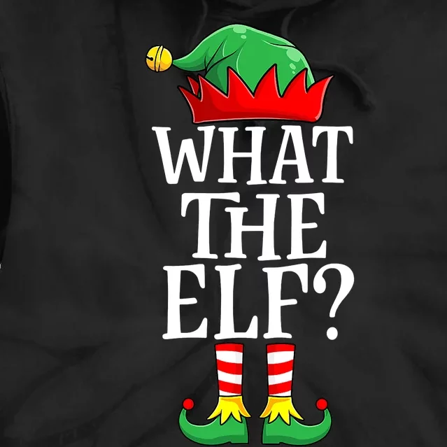 What The Elf Matching Family Group Christmas Party Pajama Tie Dye Hoodie