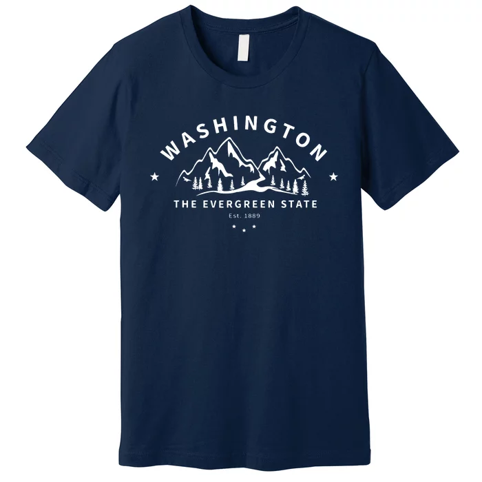 Washington The Evergreen State Premium T-Shirt