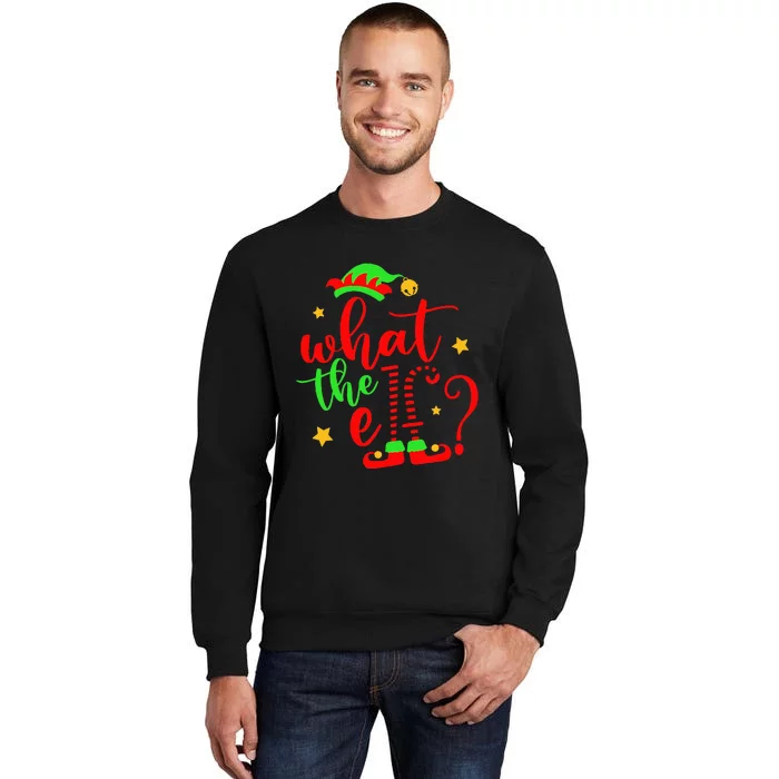 What The Elf Christmas Pajama Xmas Holiday Girl Funny Tall Sweatshirt