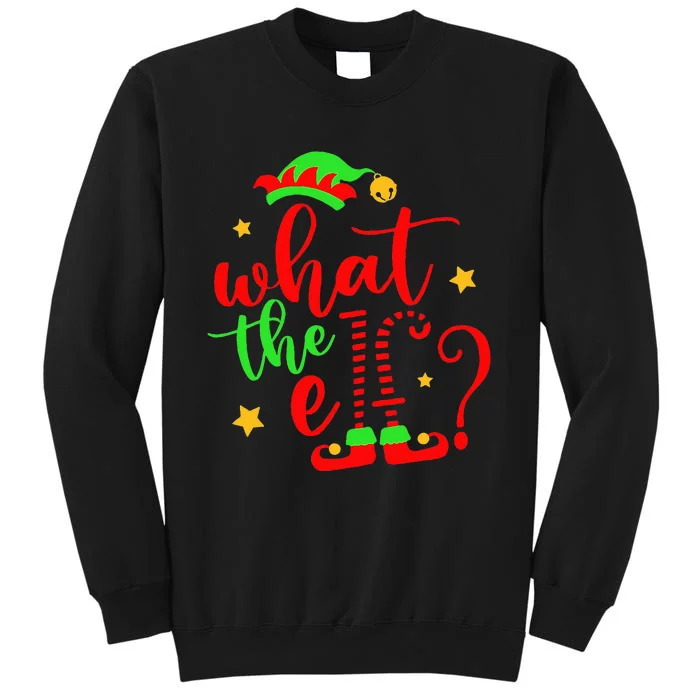 What The Elf Christmas Pajama Xmas Holiday Girl Funny Tall Sweatshirt