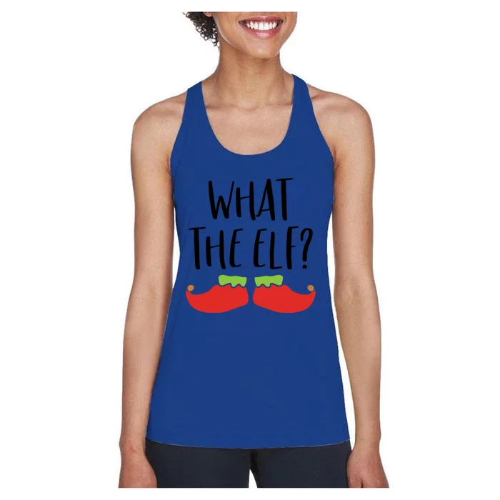 What The Elf Christmas Gift And Gift Women's Racerback Tank