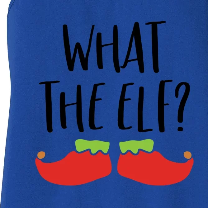 What The Elf Christmas Gift And Gift Women's Racerback Tank