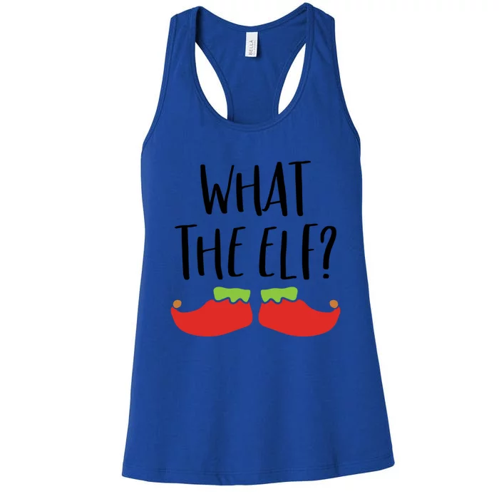 What The Elf Christmas Gift And Gift Women's Racerback Tank