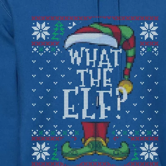 What The Elf Family Christmas Matching Ugly Sweater Pajama Funny Gift Premium Hoodie