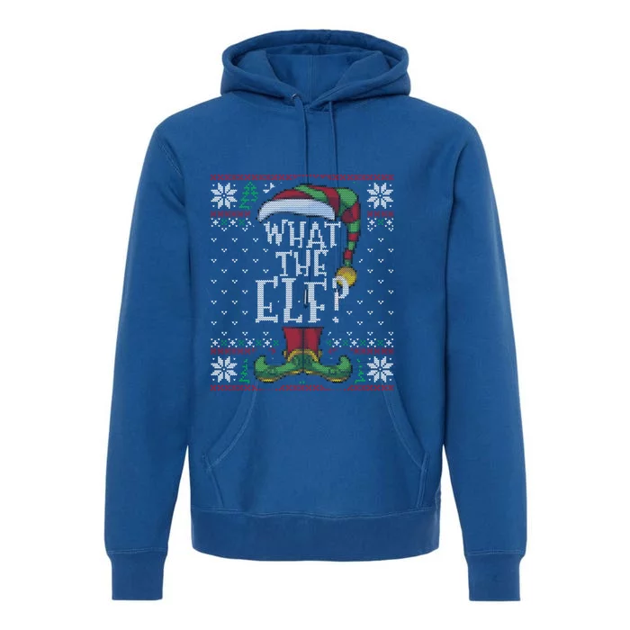 What The Elf Family Christmas Matching Ugly Sweater Pajama Funny Gift Premium Hoodie