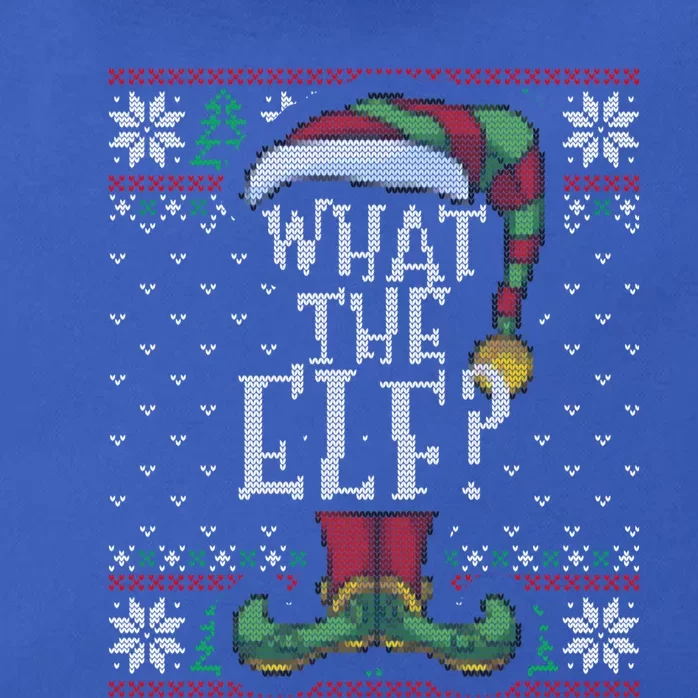 What The Elf Family Christmas Matching Ugly Sweater Pajama Funny Gift Zip Tote Bag