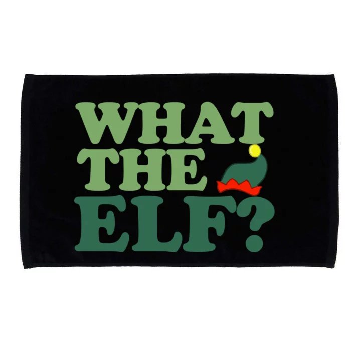 What The Elf Funny Christmas Elf Gift Microfiber Hand Towel