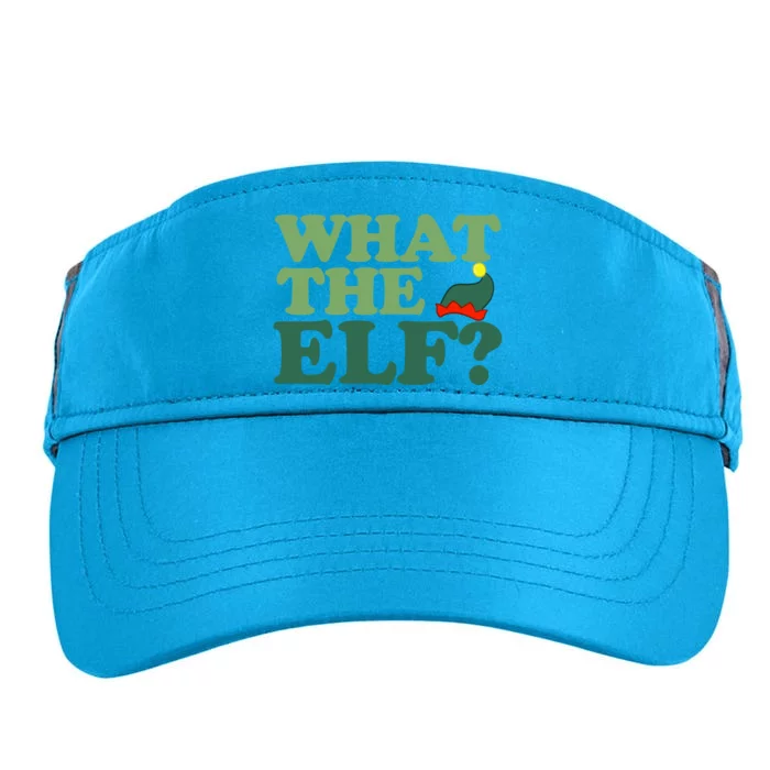 What The Elf Funny Christmas Elf Gift Adult Drive Performance Visor