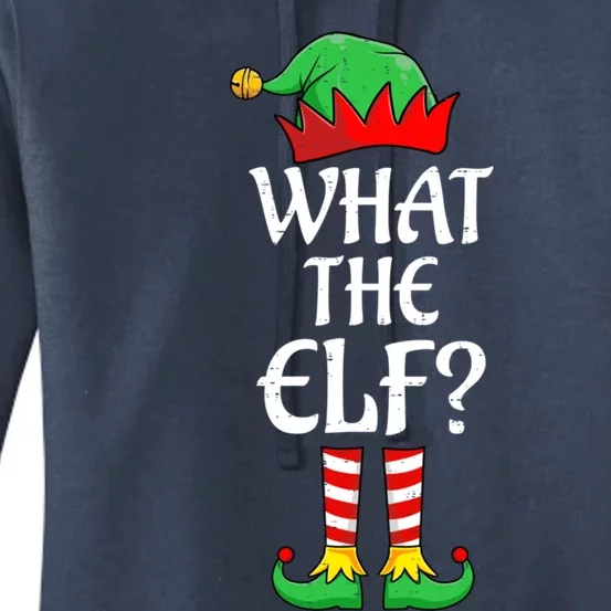 What The Elf Christmas Family Matching Xmas Group Funny Gift Women's Pullover Hoodie