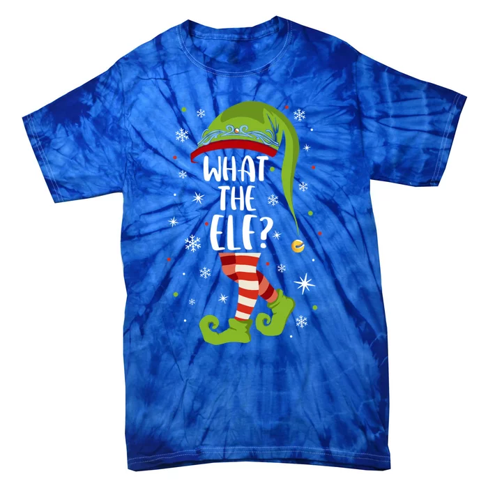 What The Elf Christmas Family Matching Xmas Group Funny Funny Gift Tie-Dye T-Shirt