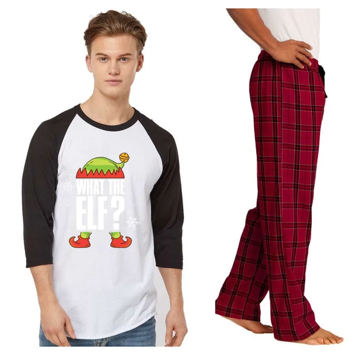 What The Elf Funny Gift Raglan Sleeve Pajama Set