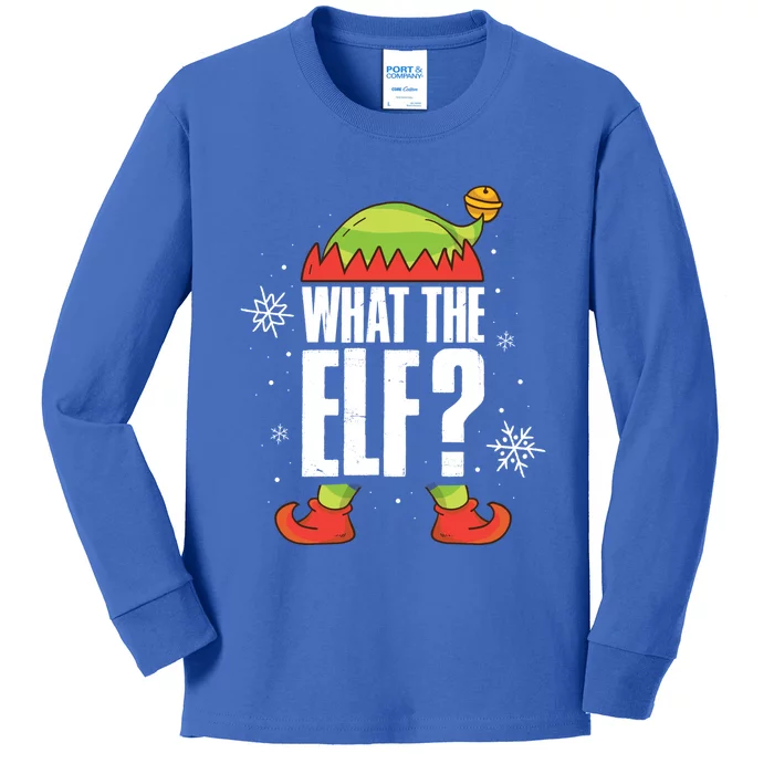 What The Elf Funny Gift Kids Long Sleeve Shirt