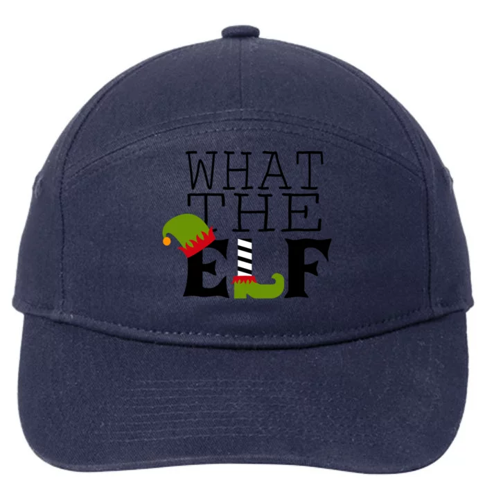 What The Elf Funny Christmas Festive Graphic Holiday Gift 7-Panel Snapback Hat