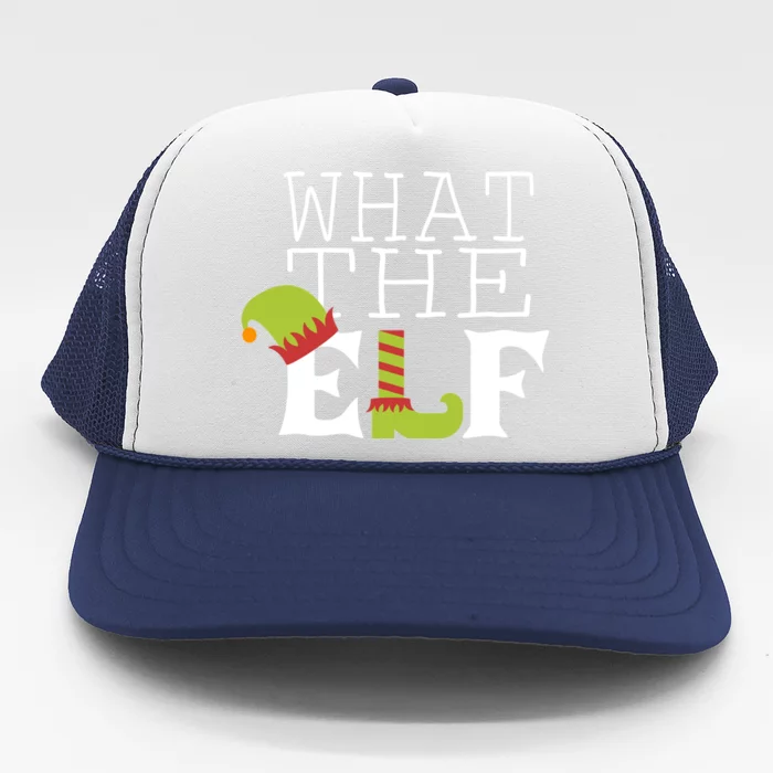 What The Elf Funny Christmas Festive Graphic Holiday Gift Trucker Hat