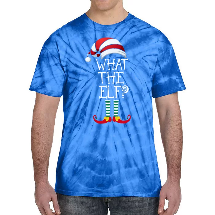 What The Elf? Family Matching Christmas Gift Group Gift Tie-Dye T-Shirt