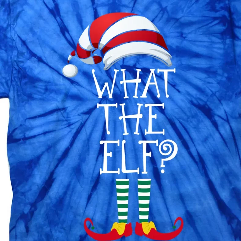 What The Elf? Family Matching Christmas Gift Group Gift Tie-Dye T-Shirt