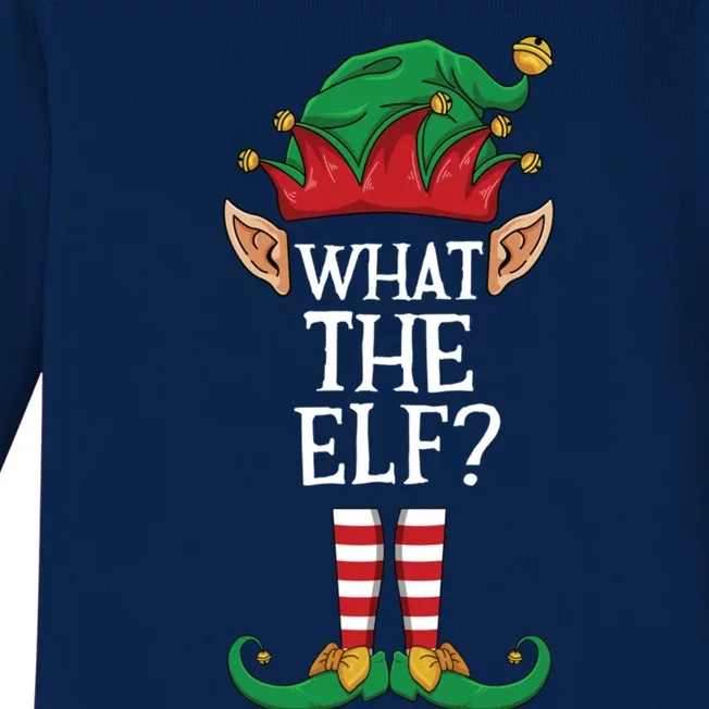 What The Elf Matching Family Christmas Holiday Group Gift Baby Long Sleeve Bodysuit