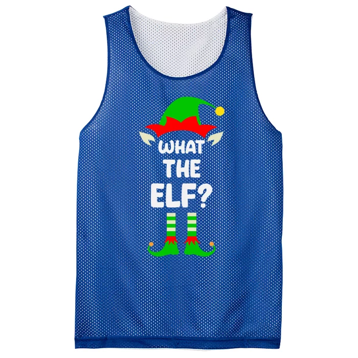 What The Elf Matching Family Christmas Gift Mesh Reversible Basketball Jersey Tank