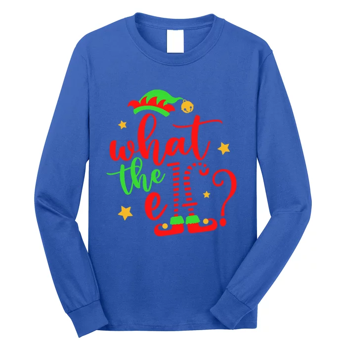 What The Elf ? Christmas Pajama Xmas Holiday Funny Funny Gift Long Sleeve Shirt