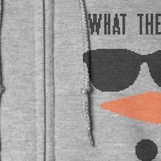 What The Elf? Funny Ugly Christmas Sweater Gift Full Zip Hoodie