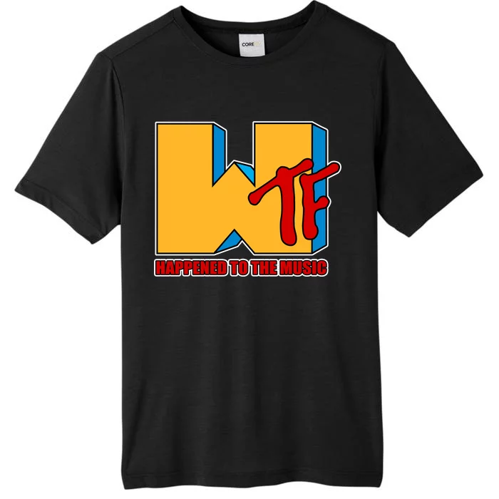 WTF Happened To The Music Funny ChromaSoft Performance T-Shirt