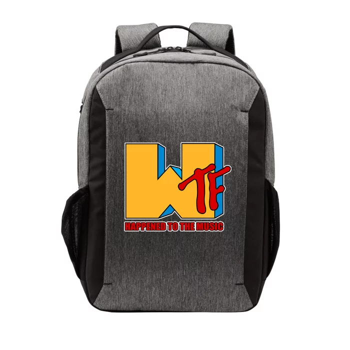 WTF Happened To The Music Funny Vector Backpack