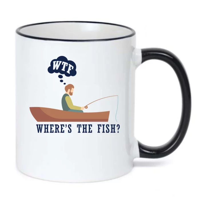 WTF Where The Fish Black Color Changing Mug