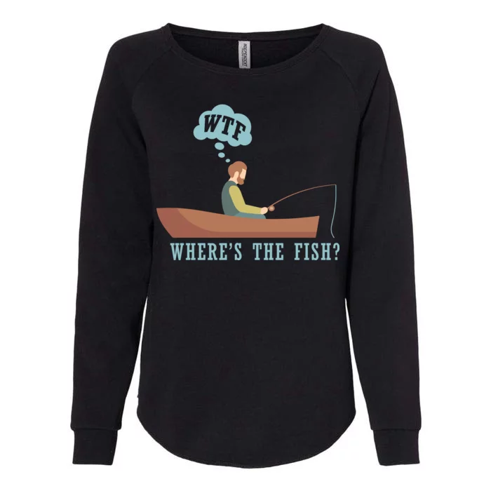 WTF Where The Fish Womens California Wash Sweatshirt