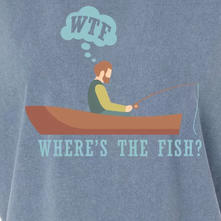 WTF Where The Fish Garment-Dyed Women's Muscle Tee