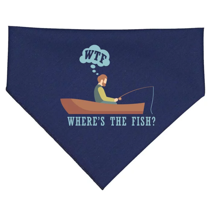 WTF Where The Fish USA-Made Doggie Bandana