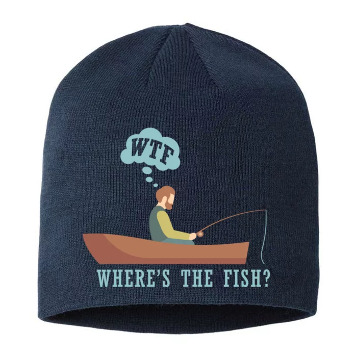 WTF Where The Fish 8 1/2in Sustainable Knit Beanie