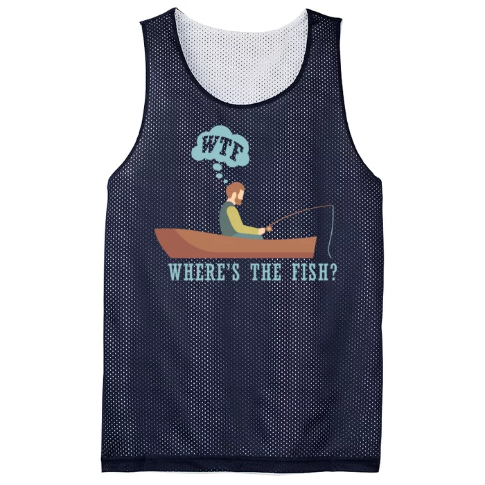 WTF Where The Fish Mesh Reversible Basketball Jersey Tank