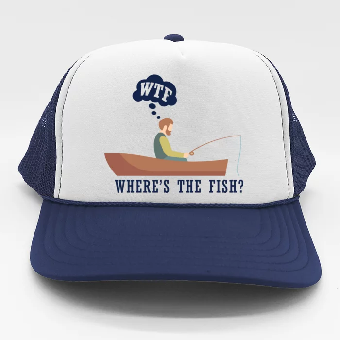 WTF Where The Fish Trucker Hat