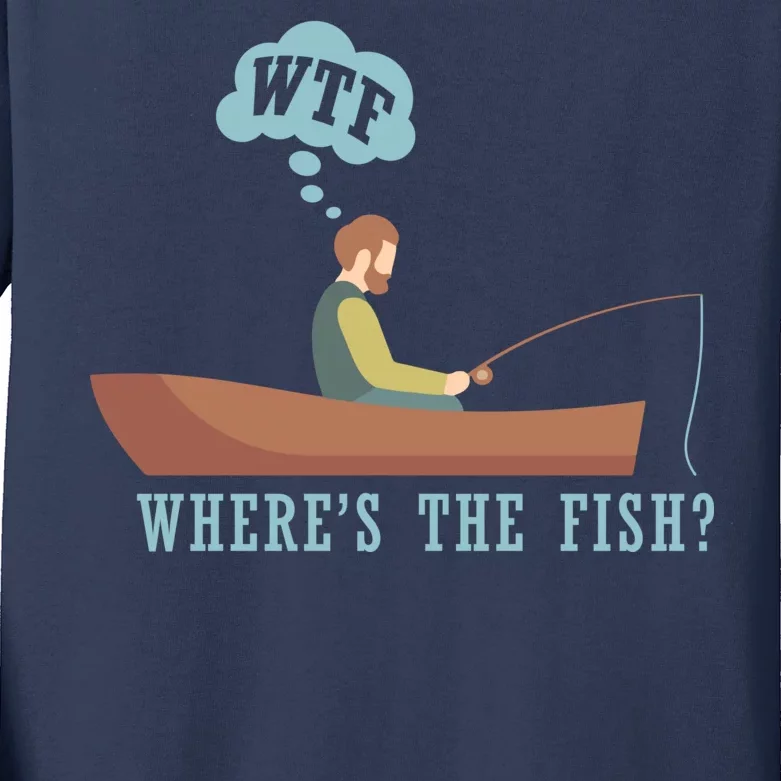 WTF Where The Fish Kids Long Sleeve Shirt