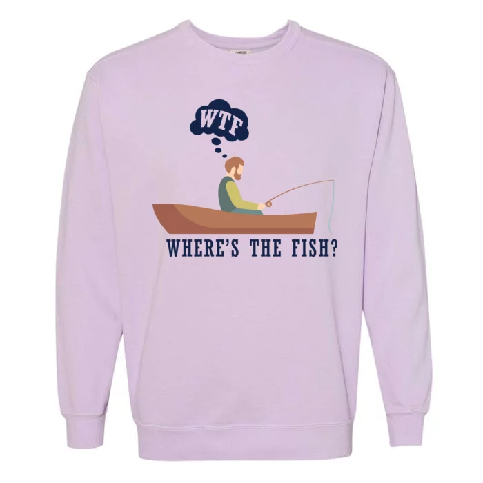 WTF Where The Fish Garment-Dyed Sweatshirt