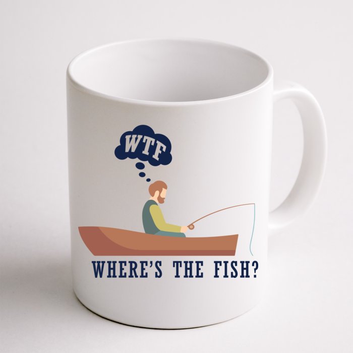 WTF Where The Fish Front & Back Coffee Mug